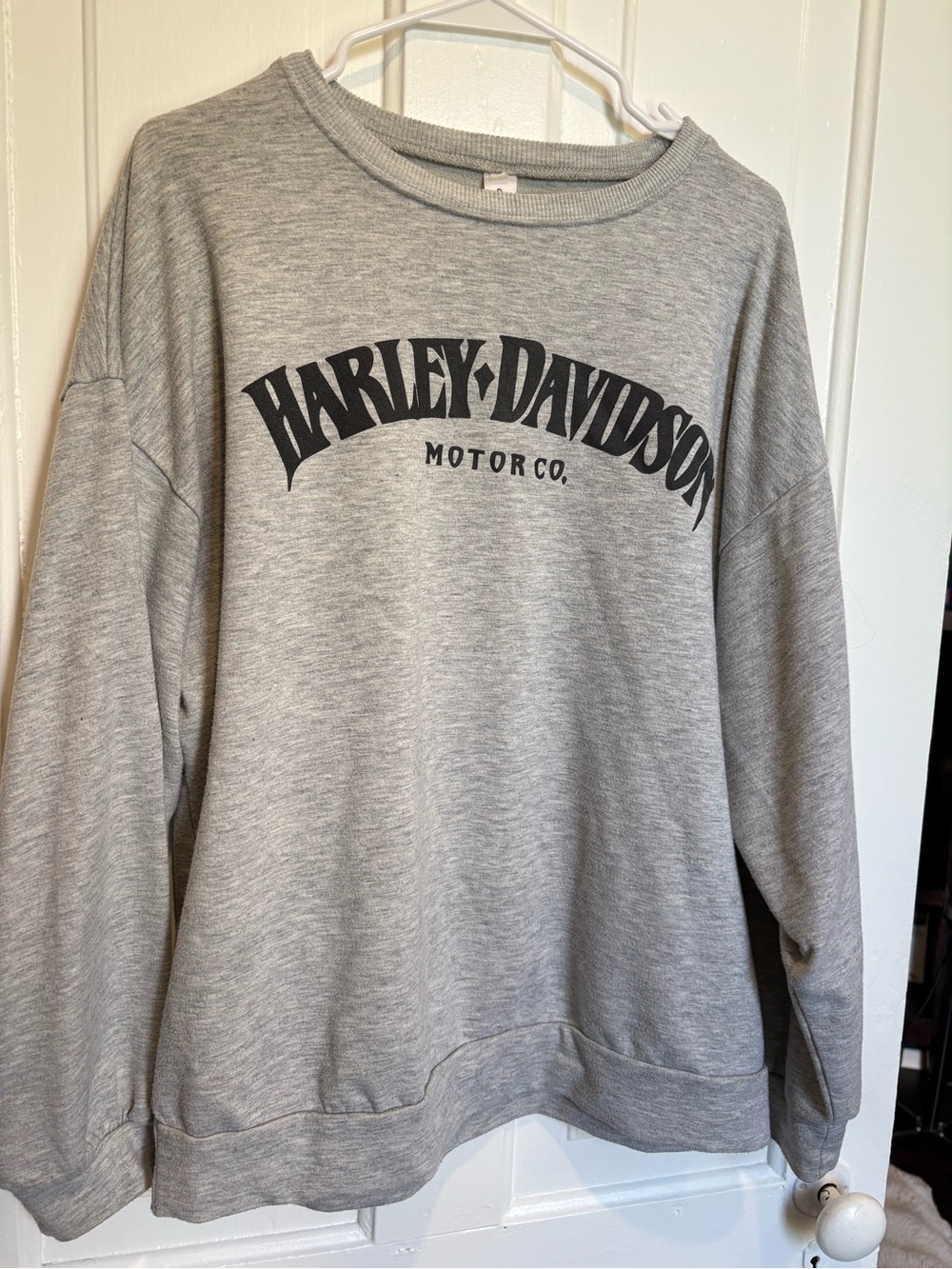Harley-Davidson Men's Heather Gray Crewneck with Black Logo